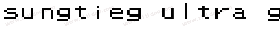 sungtieg ultra gb字体转换